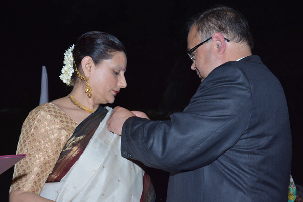 Anu Radha receives the Bene Merito